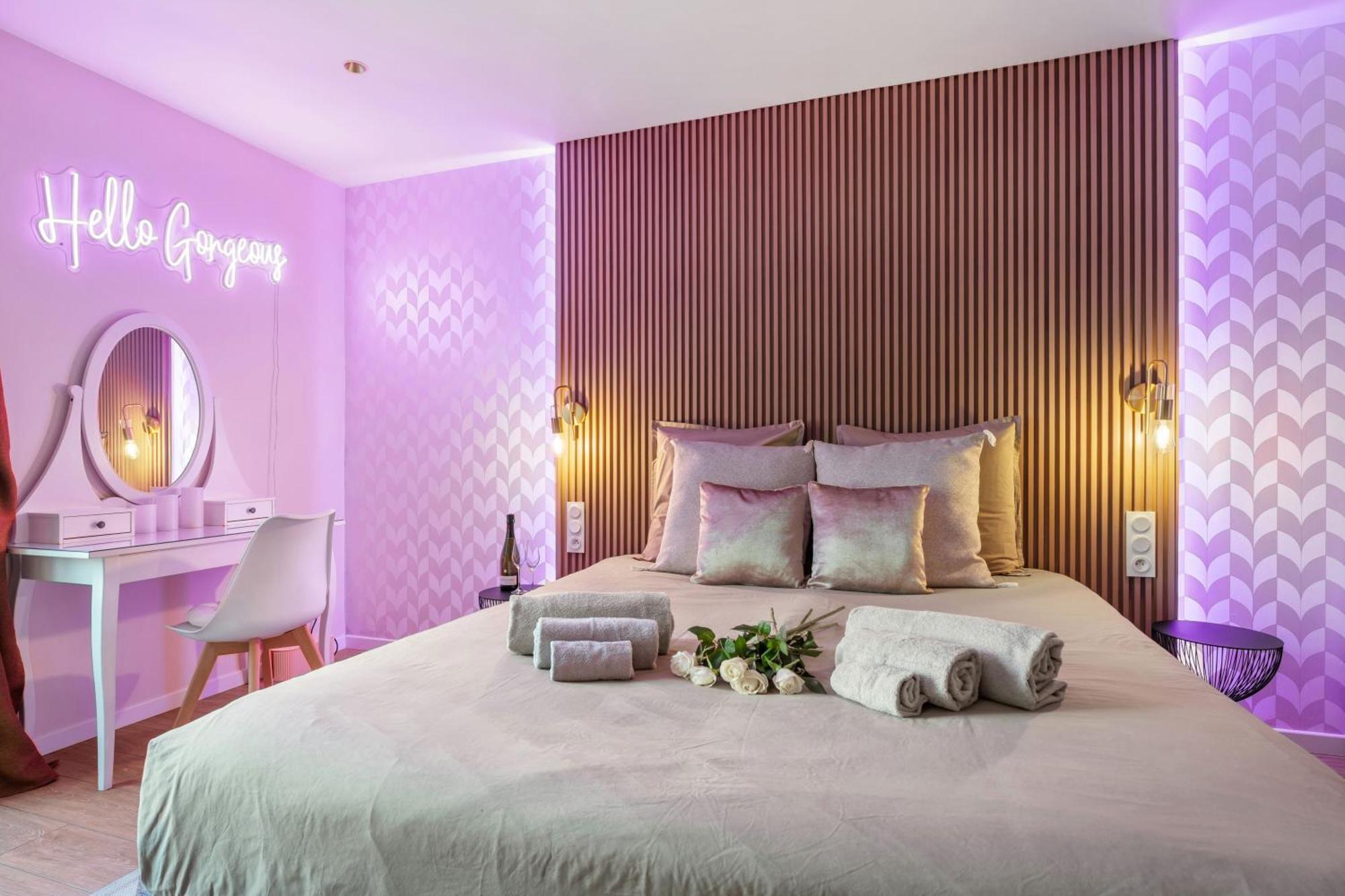 Nice Renting - Love Room Massena - Luxe Room - Jacuzzi - Terrace - King Bed - Ac 外观 照片