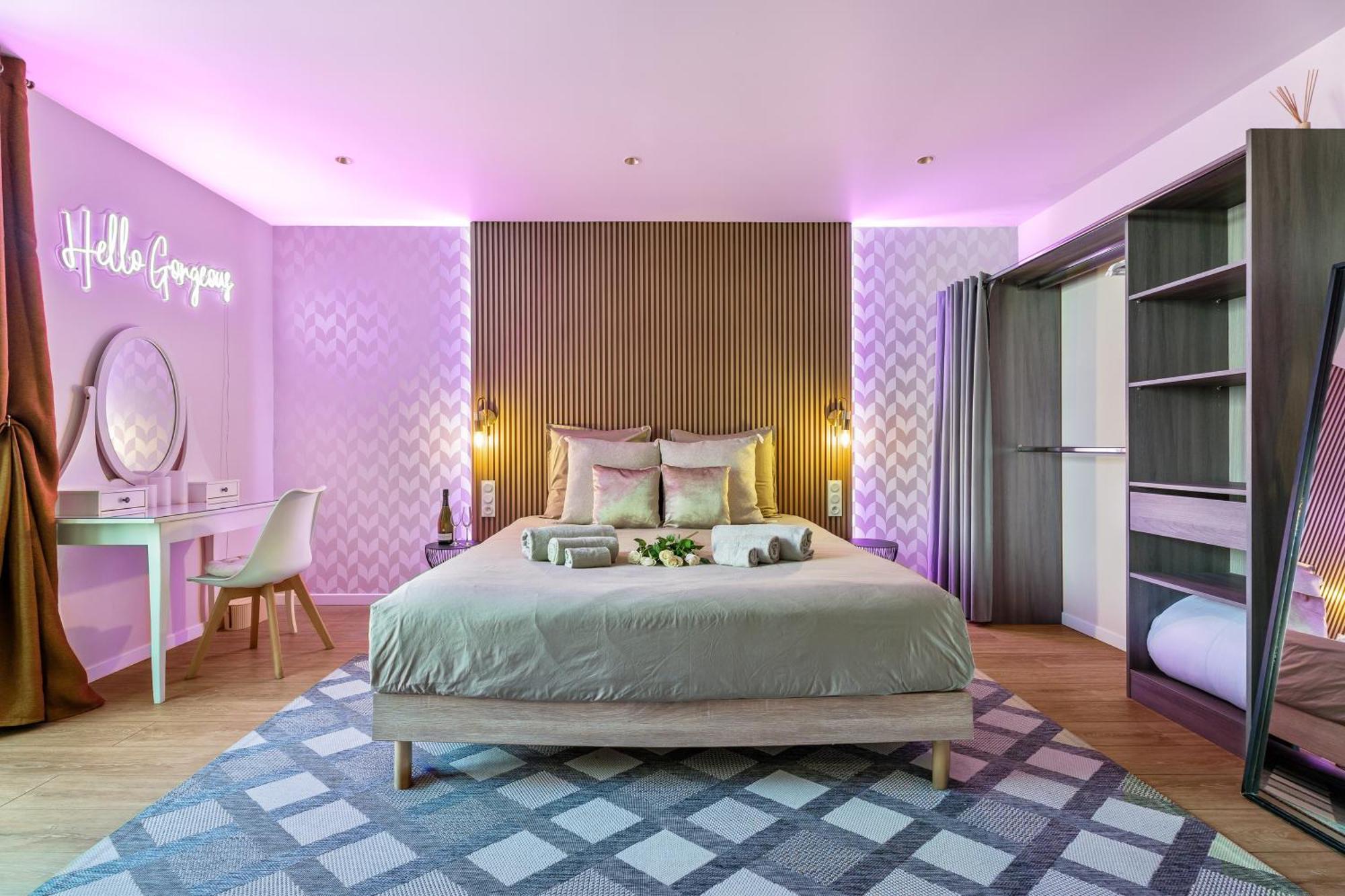 Nice Renting - Love Room Massena - Luxe Room - Jacuzzi - Terrace - King Bed - Ac 外观 照片